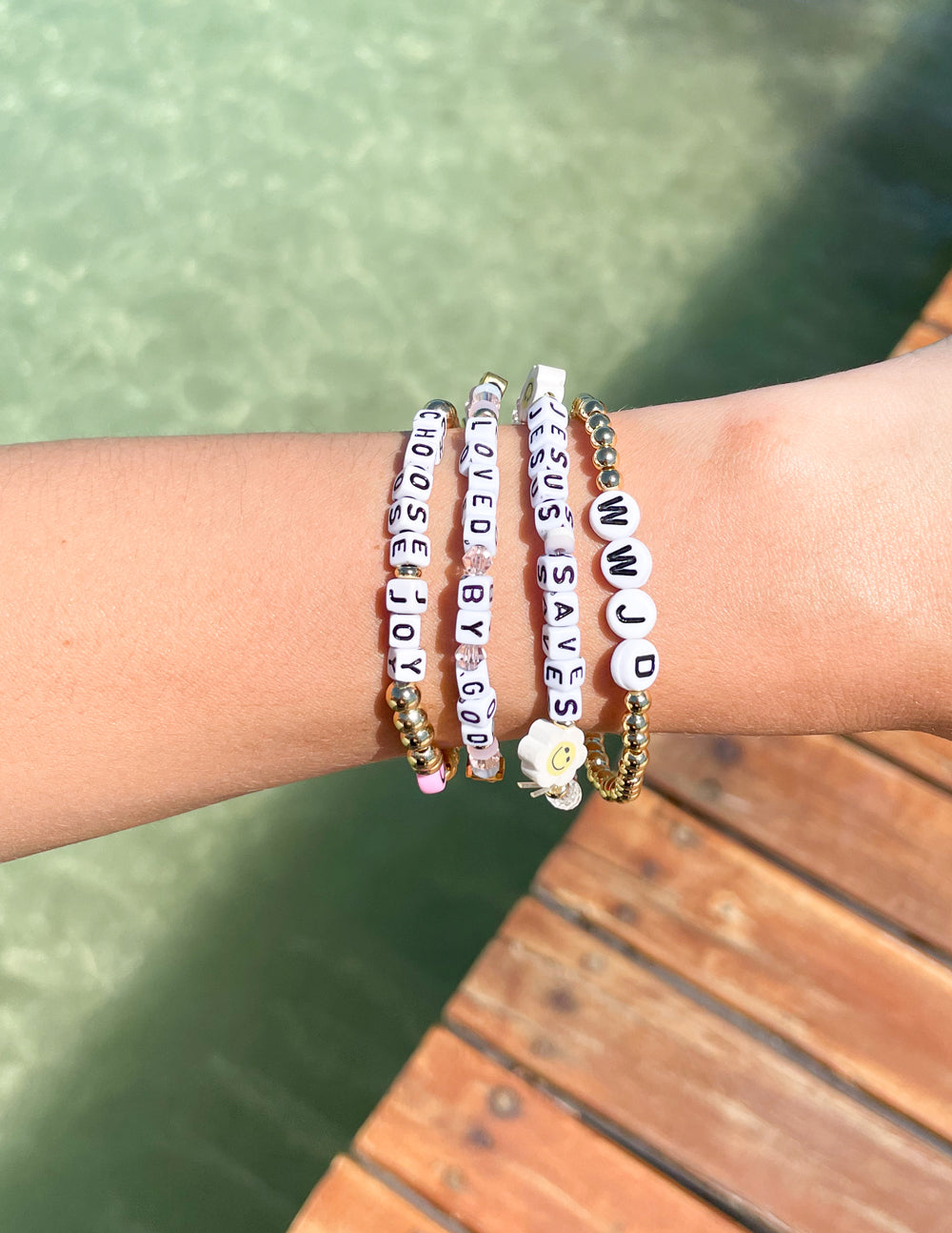 Loved By God Letter Bracelet
